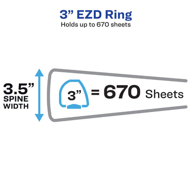 Avery Heavy-Duty Industrial SDS Binder, 3